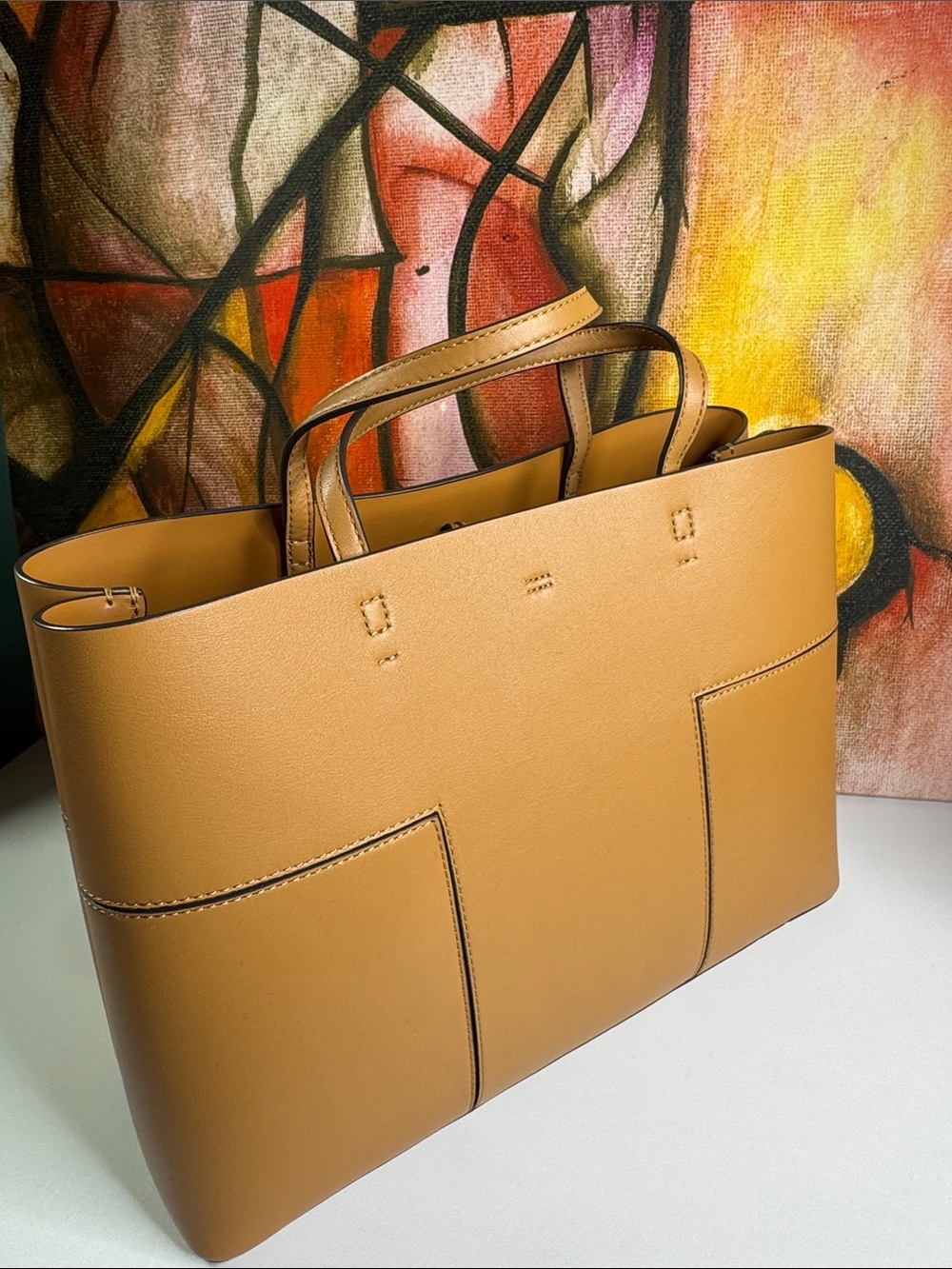 Tory Burch leather tote bag - Picture 4 of 9